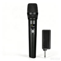 Système de microphone à condensateur sans fil Aidi 2.4G en plastique avec récepteur pour karaoké, scène, fête, discours