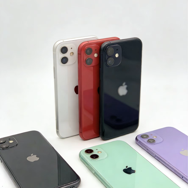 Hot Used OEM Mobile Phones11 Global Version 4GB RAM 6.1" Screen 4G/WiFi Unlocked Black Red White Purple Cheap Price Live