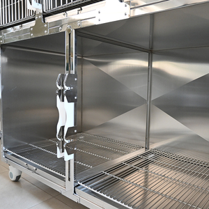 <span class=keywords><strong>Jaula</strong></span> para Mascotas de Acero Inoxidable 304, Resistente a Mordidas y Colisiones, para Hospitales Veterinarios, Apta para Arabia Saudita y Emiratos Árabes Unidos, Resistente al Calor - Product Image 4