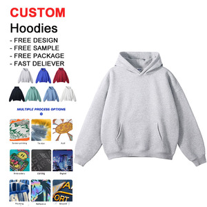 OEM/ODM Wholesale Custom Embroidered Logo Men Fitted Exercise Fitness Hoodies 500gsm 100% Cotton for Winter Season