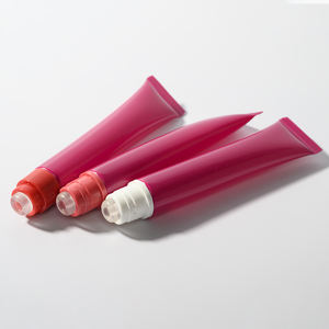 Tubo de bálsamo labial vacío Fabricante Tubo de brillo de labios de 8-30ml con aplicador circular de silicona Contenedor de tubo para apretar bálsamo labial - Product Image 4