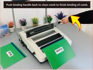 เครื่องม้วนคอยล์สำนักงานสำหรับขายหนังสือและเอกสารอเนกประสงค์ CW2918 Nanbo (หวีและ<span class=keywords><strong>3</strong></span>:1ลวด) - Product Image 4