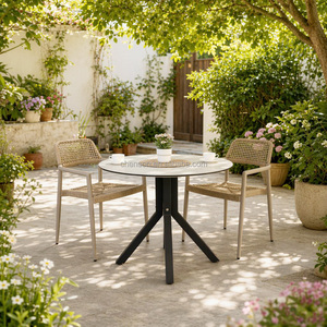 Silla de Patio para Exteriores, Silla de Comedor para Restaurante, Muebles de Bistro, Silla de Jardín de Mimbre y Ratán para Exteriores - Product Image 6