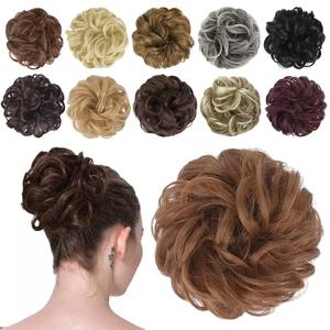 Cheveux <span class=keywords><strong>Chignon</strong></span> Pad Avec Élastique Cheveux Bande De Caoutchouc Messy <span class=keywords><strong>Chignon</strong></span> Donut <span class=keywords><strong>Blonde</strong></span> Noir Mélange Queue De Cheval Extensions De Cheveux - Product Image 1