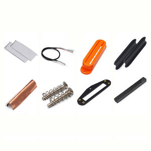 Kits de ramassage DIY pour <span class=keywords><strong>guitare</strong></span> électrique ST Humbucker, bobine de ramassage à double bobine/couverture/barre en céramique/câble/pièces de poteau multicolores - Product Image 1