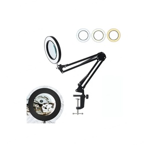 Lámpara de Mesa LED Moderna con Brazo Largo Plegable, 12W, Protección Ocular, Flexible, con Lupa 5X - Product Image 5