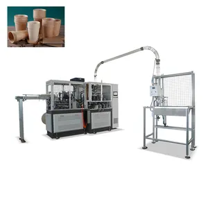 High Speed Fully Automatic Making Disposable Coffee Ice Cream Paper Cardboard Cup Production Line