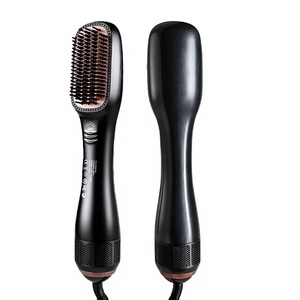 3 in 1 Hair Dryer Straightener Brush 1000W Negative Ionic One Step Hot Air Blow Dryer Multi-Functional Hair Styling Tool