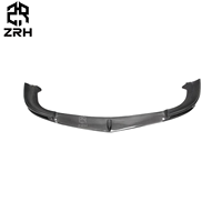 Lèvre avant en fibre de carbone style V pour Mercedes Benz C63 W204 2012-2014 lèvre de pare-chocs avant