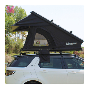 <span class=keywords><strong>Tente</strong></span> <span class=keywords><strong>de</strong></span> <span class=keywords><strong>toit</strong></span> triangulaire en aluminium à double couche pour 2 personnes, légère, compacte, en Oxford, imperméable quatre saisons, rapide à monter - Product Image 1