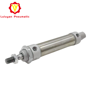 Cilindro de acero inoxidable, bloque de culata, mini pistón neumático de doble efecto, piezas de cilindro de aluminio, neumático - Product Image 2