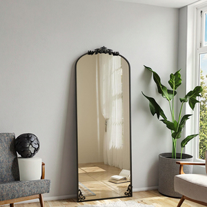 Large <strong>Gothic</strong> Arched Handmade Glass <strong>Mirror</strong> Modern Luxury Metal Framed Retro Vintage Rustic Style Wall <strong>Mirror</strong> for Bathroom Living - Product Image 2