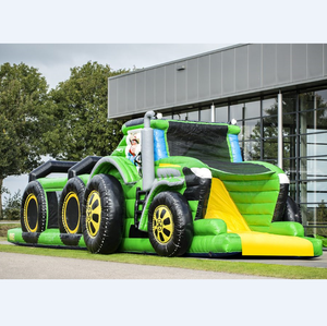 Camión 17,5 m inflable obstáculo en tierra nuevo diseño gigante al aire libre de obstáculos inflables para los niños - Product Image 1