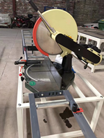 Scie à découper manuelle à table rotative de précision Machine de découpe à tête unique pour profilés en aluminium Portes et fenêtres en alliage d'aluminium