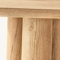 Console d'entrée cylindrique moderne en chêne massif durable pour salon, meubles de maison