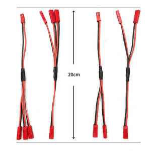 20AWG JST Steckverbinder SYP 2-Pin Stecker und Buchse mit 10cm Weichem Silikonkabel für LED-Lampenstreifen RC-Spielzeug Batterie - Product Image 1