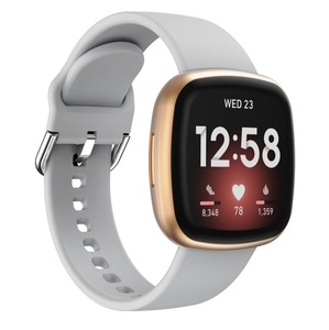 カラフルなバックル交換用アクセサリーFitbitVersa <span class=keywords><strong>3</strong></span>/Senseソリッドカラーシリコンウォッチストラップ用ブレスレットリストバンド - Product Image 2