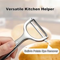 2-in-1 Ultra Scherpe Roestvrijstalen Appel- en Fruit Schiller Ergonomische Antislip Handgreep Keuken Wortels Groente Y-Schiller