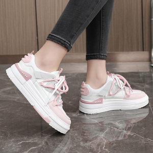 Zapatos de Mujer Hechos en China, Tendencia de Moda 2024, Zapatos Deportivos Casuales Transpirables, Zapatos Planos Blancos - Product Image 5