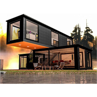 Maison conteneur modulaire portable moderne, structure en acier à panneaux sandwich préfabriqués, certifiée ISO9001, pour bureaux, centres commerciaux et hôtels