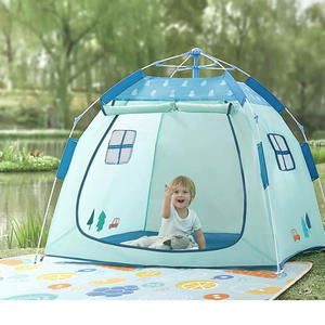 T-E1 Outdoor Childrens Tent 120x120x108cm Automatic Folding <b>Playhouse</b> For 2-4 Years Kids Indoor Outdoor Use - Product Image 3