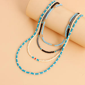 New Seed Bead <b>Necklace</b> for Women, <b>Simple</b> INS Style Choker, Unique Cute French Jewelry, Sweet Beaded Choker Collar - Product Image 4