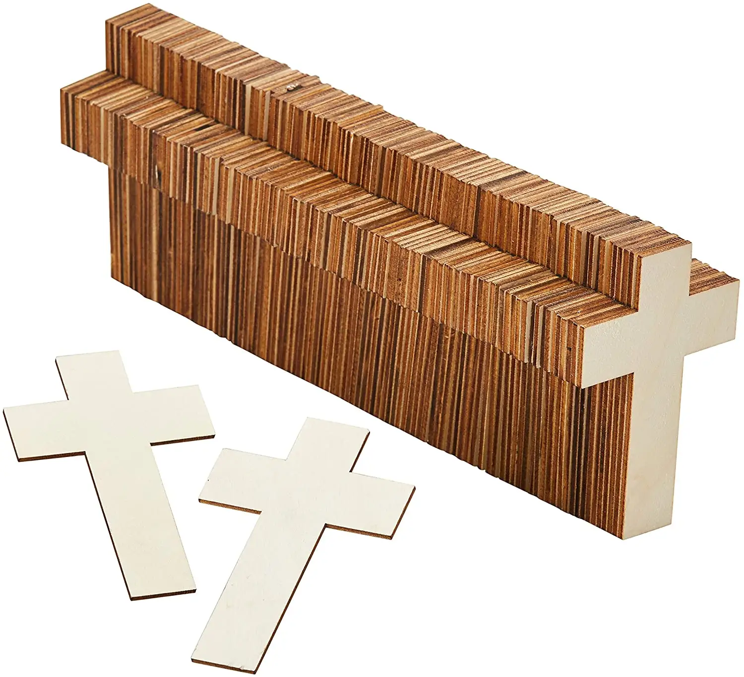 Mini cruz de madera para manualidades, Mini cruz de madera sin terminar portátil personalizada de alta calidad, económica, Diy