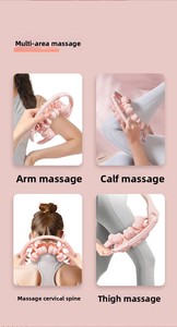 Masseur circulaire pour la relaxation musculaire, équipement de fitness pour le yoga et la <span class=keywords><strong>musculation</strong></span>, rouleau à 32 roues, portable, pour la relaxation des jambes - Product Image 6