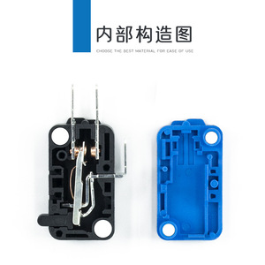 Interrupteurs à micro-limite miniatures CNTD Changde Electric, à réinitialisation automatique, 10A, modèle à bouton-poussoir CMV10011C & CMV101C - Product Image 6