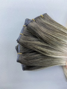 European Thin Invisible New Remy <b>Sewing</b> Body Wave Wavy Virgin T4-8/60A 24in Blonde Product Genius Weft Russian Human Hair - Product Image 2