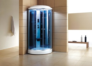 Cabine de <span class=keywords><strong>douche</strong></span> à vapeur pour la maison avec bleu en verre moderne <span class=keywords><strong>douche</strong></span> WS-9090K - Product Image 2