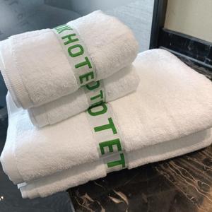 Khăn Tắm 100% Cotton Tay/Mặt/Khăn Lau Trắng Khách Sạn Tùy Chỉnh Bông Tắm Khăn - Product Image 3