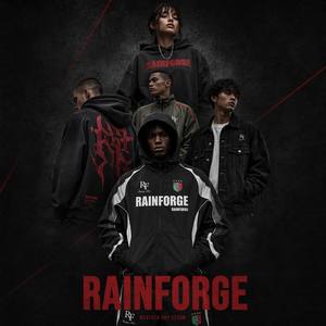 Custom Logo High Quality RAINFORGE Nylon Windbreaker Contrast Piping Paneled Full <b>Zip</b> <b>Hooded</b> Men's Tracksuit Set - Product Image 1