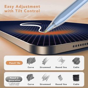 2024ใหม่ปากกาสไตลัสดิงดินสอฟังก์ชั่นปรับเอียงสำหรับ <span class=keywords><strong>Apple</strong></span> iPad Series แท็บเล็ตปากกาความแม่นยำสูงที่ใช้งานได้จริง - Product Image 5