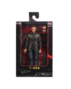 NECA Terminator 2019 Film Dark <span class=keywords><strong>Fate</strong></span> Sara Conner Old Arnold Schwarzenegger T800 Modèle en PVC fait à la main Jouet État neuf - Product Image 6