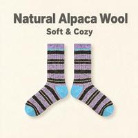 Chaussettes en alpaga Renaissance, chaussettes mi-mollet imprimées, nouvelles chaussettes en laine épaisses et chaudes pour l'automne et l'hiver