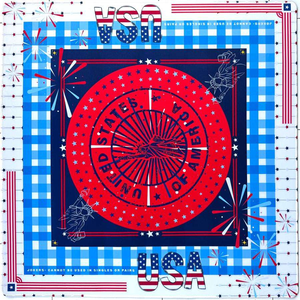 Juego de Fichas de Mahjong Americanas de Acrílico Grabadas en Azul Patriótico de Lujo Personalizado, con Tapete y Soportes, Regalos para Mesa de Mahjong, Entretenimiento de <span class=keywords><strong>Casino</strong></span> - Product Image 5