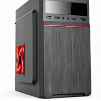 Caja de PC MicroATX Directa de Fábrica, Soporte de Acero SPCC 0.35, Panel Frontal USB, Acabado Mate para Oficina, 3 Ventiladores, Accesorios