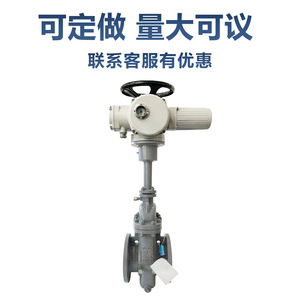 Electric Flat Gate Valve DN50 To DN200 Electric Drive Hard <b>Seal</b> Oil Media Two Way Flow Control - Product Image 3