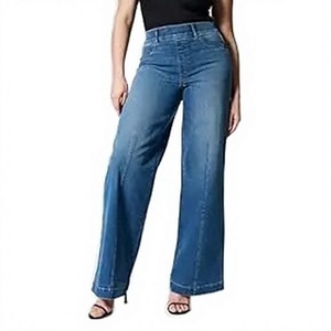 Dernière Mode Jean Femme Coupe Droite Taille Moyenne Style Anglais Respirant Coton/Spandex Vente Chaude En Gros OEM - Product Image 1