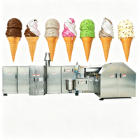 Machine industrielle et commerciale pour la fabrication de gaufres Stroopwafel, gaufres à la crème glacée, rouleaux d'œufs et cornets de crème glacée pour le commerce