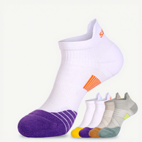 Chaussettes de course personnalisées à faible MOQ, chaussettes athlétiques courtes en coton pour hommes et femmes, chaussettes de sport à séchage rapide pour l'entraînement
