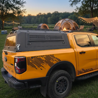 Factory Price Off Road Style Aluminum Alloy Waterproof Pickup Hardtop Canopy for Toyota Tacoma Hilux Ford F150 Dodge Ram Nissan