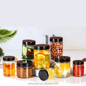 500ml rộng miệng thực phẩm cấp lọ thủy tinh với nắp kim loại cho nhà bếp lưu trữ của mật ong mứt dưa nước sốt lọ - Product Image 1