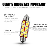 Nouvelle lampe de lecture intérieure pour voiture Kaidengzhe 4014 12smd Plug-and-Play, ampoule LED en aluminium 31mm 36mm 39mm 42mm 12V