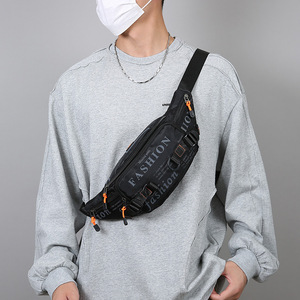 Men's Fanny Pack Nylon Multi-Functional Waist Bag Letter Stitching Outdoor Travel Casual - Product Image 3