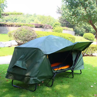 Lit de camp double portable, imperméable, pour le camping en famille en plein air, fourni directement par l'usine chinoise
