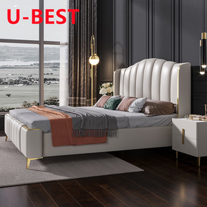 Lit double durable en bois massif, cadre de lit de luxe, lit Cama Yatak Letto Letti Bedden, mobilier de chambre à coucher, sommier King Madera Muebles - Product Image 4
