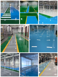 สีเคลือบพื้นอีพ็อกซี่เรซิ่นชนิดน้ำคุณภาพสูงสำหรับงานโรงงาน ขายส่ง ทนทานต่อการสึกหรอ ปรับระดับได้เอง - Product Image 3