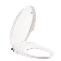 Housse de siège de toilette en forme de V eau froide autonettoyant Double buses fermeture douce Silence couvercle de bidet siège de toilette siège de bidet